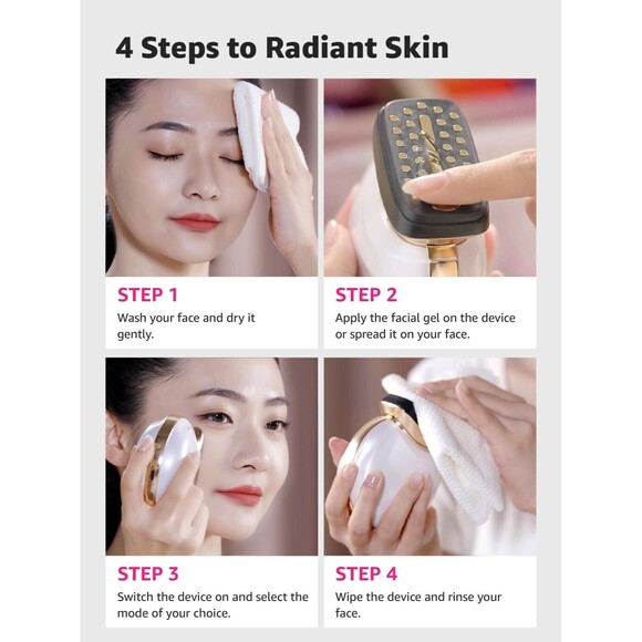 Microcurrent Facial Device Face Massager: iFae 3 in 1 Light Therapy for Face - Picture 6 of 12